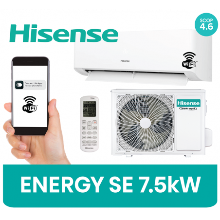 Hisense Energy SE 7-7,5 kW A++ z montażem