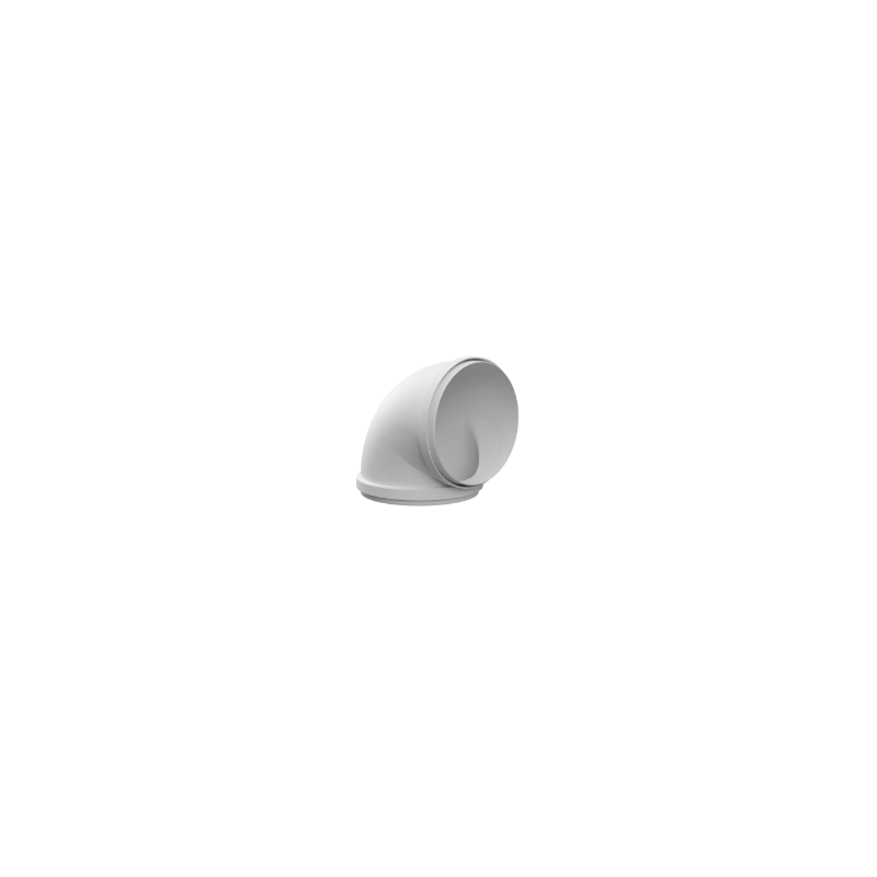 Round bend 125mm 90°